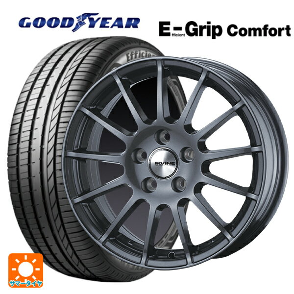 メルセデスベンツ Aクラス(W177)用 205/60R16 92H グッドイヤー エフィシェントグリップ コンフォート # アーヴィン F01 ガンメタリック 新品サマータイヤホイール 4本セット