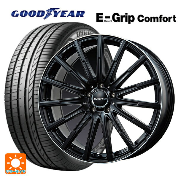 【5/30限定 最大3万円OFFクーポン】メルセデスベンツ CLA(C118)用 225/45R18 95W XL グッドイヤー エフィシェントグリップ コンフォート エアフルト マットブラック/リムポリッシュ 新品サマータイヤホイール 4本セット