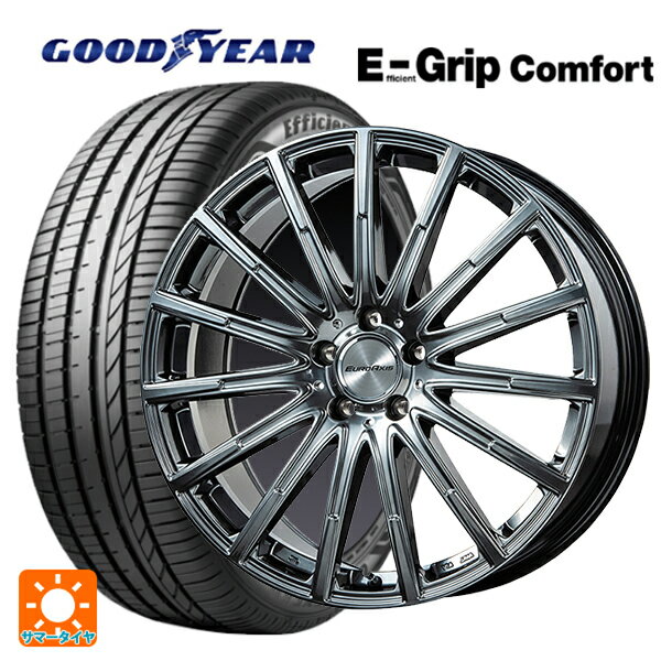 【5/30限定 最大3万円OFFクーポン】メルセデスベンツ CLA(C118)用 225/40R19 93W XL グッドイヤー エフィシェントグリップ コンフォート エアフルト クロームハイパーブラック 新品サマータイヤホイール 4本セット