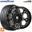 【10/27 10:59迄 全品P5倍&クーポン】215/45R17 91Y XL グッドイヤー イーグル F1 アシメトリック6 エムエルジェイ エクストリームJ XJ06 Gloss Black Milled 17-7J 国産車用 サマータイヤホイール4本セット