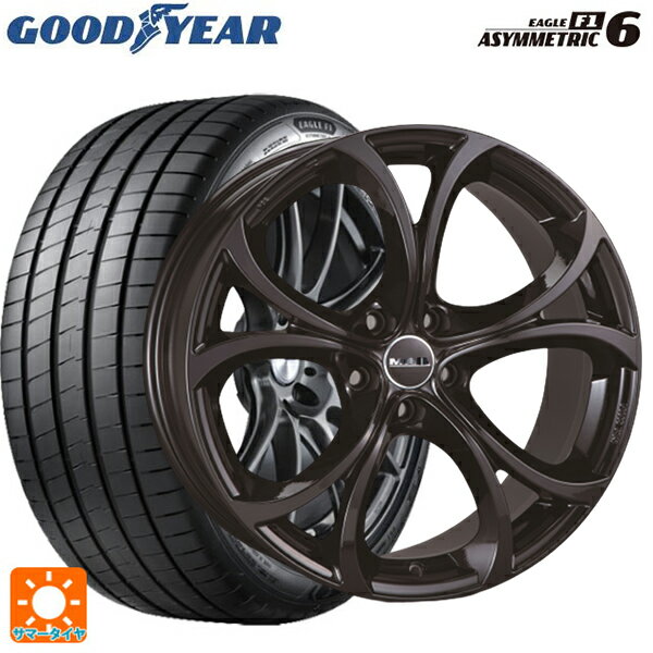 【6/20限定 全品P5倍＆クーポン】アルファロメオ ジュリア(952系)用 255/40R19 100Y XL グッドイヤー イーグル F1 アシメトリック6 # 阿部商会 マック ラリオ グロスブラック 新品サマータイヤホイール 4本セット