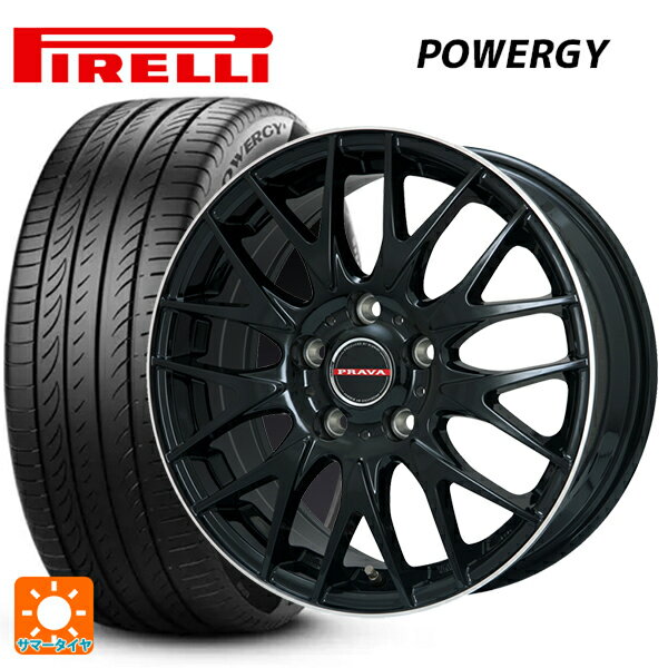 【6/11 1:59迄 全品ポイント5倍】195/55R15 85V ピレリ パワジー 正規品 ビックウェイ レイシーン プラバ 9M Jr2 GBK/リムP 15-6J 国産車用 サマータイヤホイール4本セット
