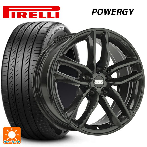 メルセデスベンツ Cクラスクーペ/カブリオレ(C205)用 225/50R17 98Y XL ピレリ パワジー 正規品 BBS ジャーマニー SX0301 クリスタルブラック 新品サマータイヤホイール 4本セット