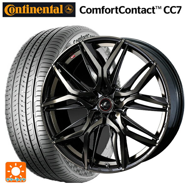 205/55R16 91V コンチネンタル コンフォートコンタクト CC7 正規品 ウェッズ レオニス LM PBMC/TI 16-6.5J 国産車用 サマータイヤホイール4本セット