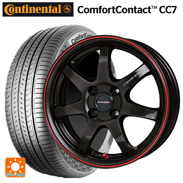 トヨタ アクア(PK11/PK10系)用 185/65R15 88H コンチネンタル コンフォートコンタクト CC7 正規品 ホットスタッフ クロススピード ハイパーエディション CR7 GGM&R 新品サマータイヤホイール 4本セット