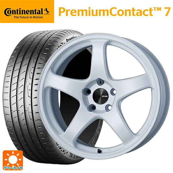 ホンダ ZR-V(RZ4)用 225/55R18 98V コンチネンタル プレミアムコンタクト 7 正規品 エンケイ パフォーマンスライン PF05 W 新品サマータイヤホイール 4本セット