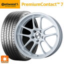 【6/11 1:59迄 全品ポイント5倍】トヨタ GRヤリス(PA系)用 235/40R18 95Y XL コンチネンタル プレミアムコンタクト 7 正規品 エンケイ パフォーマンスライン PF01 EVO パールホワイト 新品サマータイヤホイール 4本セット(2)
