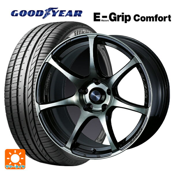 【6/15〜16限定 全品P5倍＆クーポン】165/45R16 74V XL グッドイヤー エフィシェントグリップ コンフォート ウェッズ ウェッズスポーツ SA75R WBC 16-5J 国産車用 サマータイヤホイール4本セット