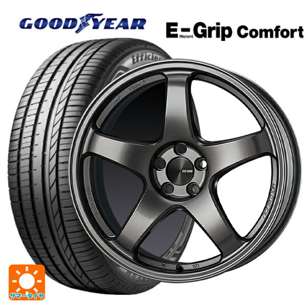 225/50R18 95W グッドイヤー エフィシェントグリップ コンフォート エンケイ パフォーマンスライン PF05 DS 18-7.5J 国産車用 サマータイヤホイール4本セット