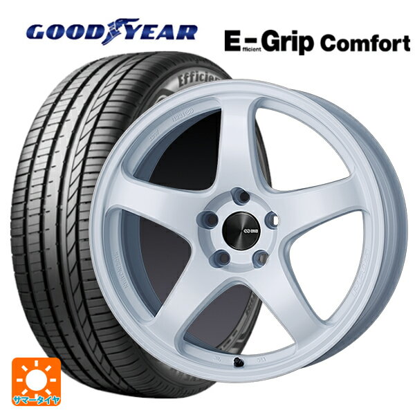 165/55R15 75V グッドイヤー エフィシェントグリップ コンフォート エンケイ パフォーマンスライン PF05 W 15-5J 国産車用 サマータイヤホイール4本セット