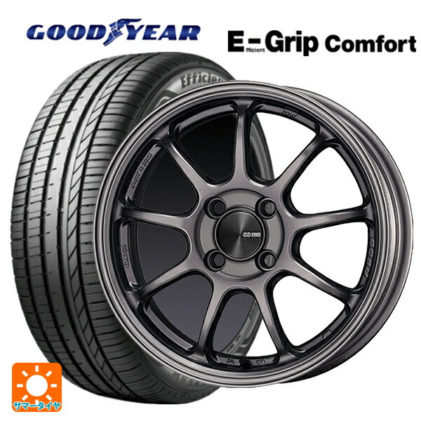 215/50R17 95V XL グッドイヤー エフィシェントグリップ コンフォート エンケイ パフォーマンスライン PF09 DS 17-7J 国産車用 サマータイヤホイール4本セット