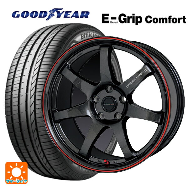 ホンダ ZR-V(RZ4)用 225/55R18 98V グッドイヤー エフィシェントグリップ コンフォート ホットスタッフ クロススピード ハイパーエディション CR7 GGM&R 新品サマータイヤホイール 4本セット