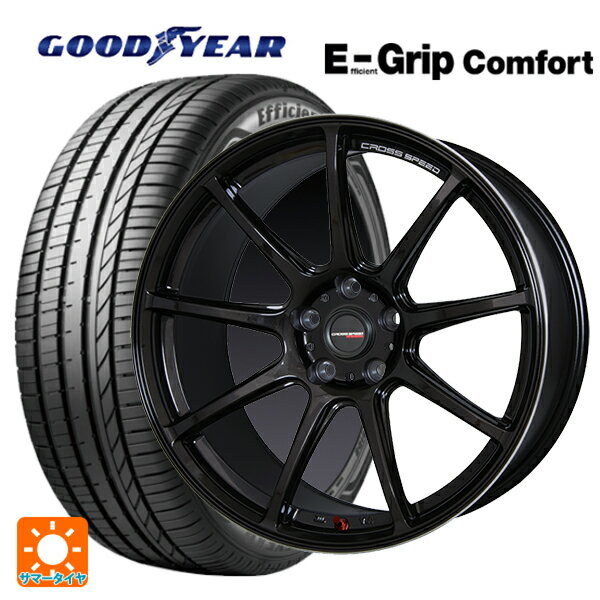 215/45R17 91W XL グッドイヤー エフィシェントグリップ コンフォート ホットスタッフ クロススピード ハイパーエディション RS9 GGM 17-7J 国産車用 サマータイヤホイール4本セット