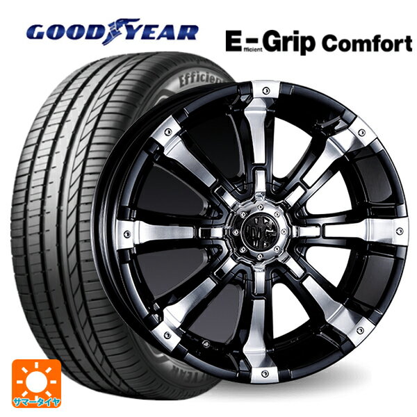 205/55R16 91V グッドイヤー エフィシェントグリップ コンフォート クリムソン MG ビースト ブラックポリッシュ 16-7J 国産車用 サマータイヤホイール4本セット