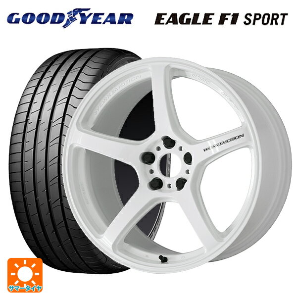 【6/22 20時〜 全品P5倍＆クーポン】215/45R18 93W XL グッドイヤー イーグルF1 スポーツ ワーク エモーション T5R ICW 18-7.5J 国産車用 サマータイヤホイール4本セット