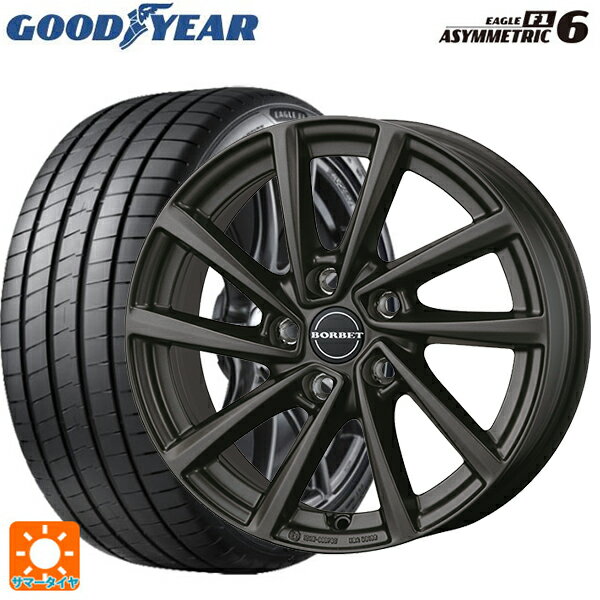 ミニ ミニクラブマン(F54)用 225/45R17 94Y XL グッドイヤー イーグル F1 アシメトリック6 ボルベット タイプ V ミストラルアンスラサイトマット 新品サマータイヤホイール 4本セット