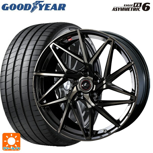 スバル レヴォーグ(VN系)用 225/45R18 95Y XL グッドイヤー イーグル F1 アシメトリック6 レオニス IT PBMC/TI 新品サマータイヤホイール 4本セット