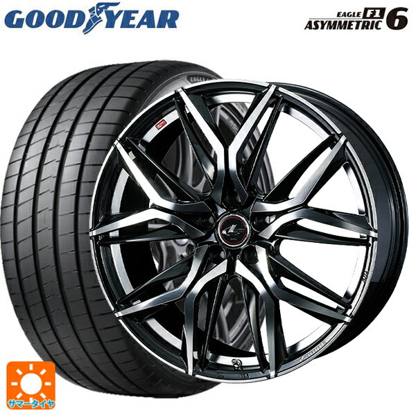 【6/15〜16限定 全品P5倍＆クーポン】245/40R19 98Y XL グッドイヤー イーグル F1 アシメトリック6 # ウェッズ レオニス LM PBMC 19-8J 国産車用 サマータイヤホイール4本セット