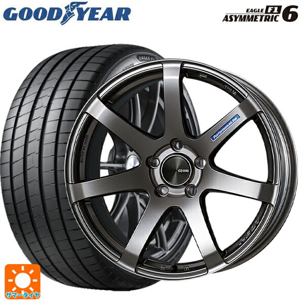 【6/22 20時〜 全品P5倍＆クーポン】225/40R19 93Y XL グッドイヤー イーグル F1 アシメトリック6 # エンケイ パフォーマンスライン PF07 DS 19-8J 国産車用 サマータイヤホイール4本セット
