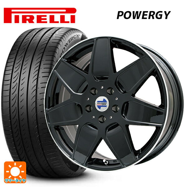 【6/15〜16限定 全品P5倍＆クーポン】ミニ ミニクロスオーバー(F60)用 225/55R17 97Y ピレリ パワジー 正規品 ケレナーズ エムセブン グロスブラック/リムポリッシュ 新品サマータイヤホイール 4本セット