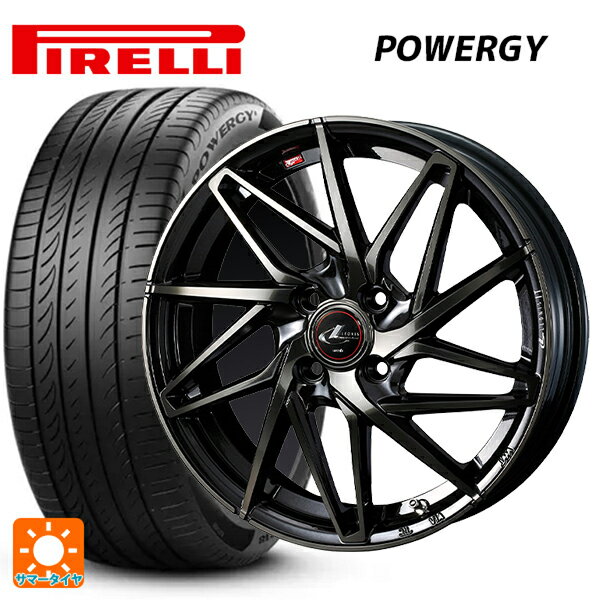 【5/9 20時〜 最大3万円OFFクーポン】185/65R15 88H ピレリ パワジー 正規品 ウェッズ レオニス IT PBMC/TI 15-5.5J 国産車用 サマータイヤホイール4本セット