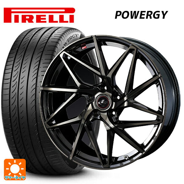 スバル レヴォーグ(VN系)用 245/40R18 97Y XL ピレリ パワジー 正規品 レオニス IT PBMC/TI 新品サマータイヤホイール 4本セット