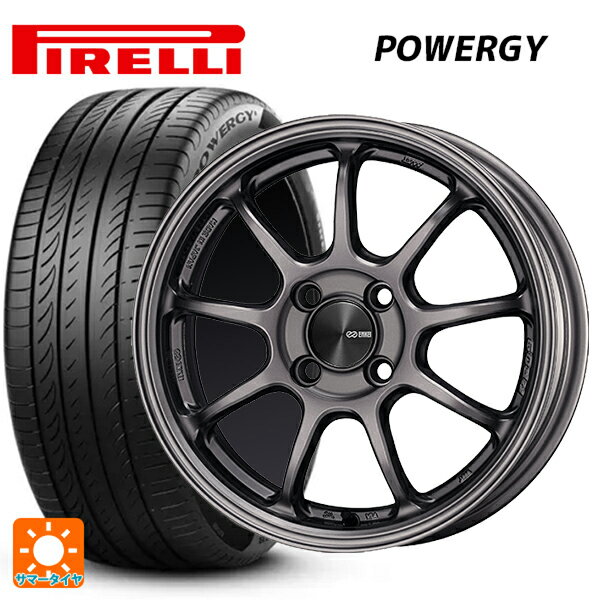 【6/22 20時〜 全品P5倍＆クーポン】215/45R17 91W XL ピレリ パワジー 正規品 エンケイ パフォーマンスライン PF09 DS 17-7J 国産車用 サマータイヤホイール4本セット