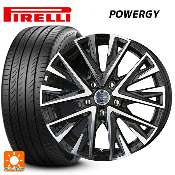 【6/22 20時〜 全品P5倍＆クーポン】205/60R16 92V ピレリ パワジー 正規品 共豊 スマック レジーナ サファイアブラックポリッシュ 16-6.5J 国産車用 サマータイヤホイール4本セット