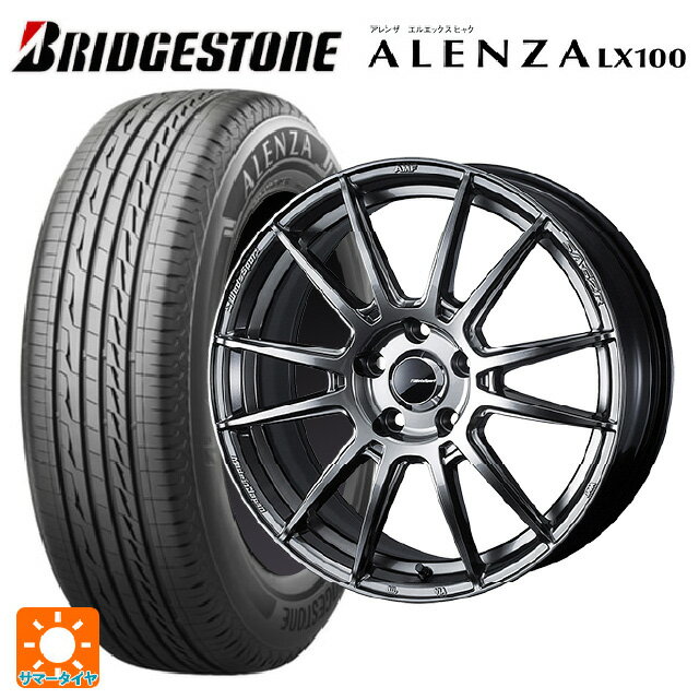 【6/22 20時〜 全品P5倍＆クーポン】スバル クロストレック(5AA-GUE)用 225/60R17 99H ブリヂストン アレンザLX100 正規品 ウェッズ ウェッズスポーツ SA62R PSB 新品サマータイヤホイール 4本セット