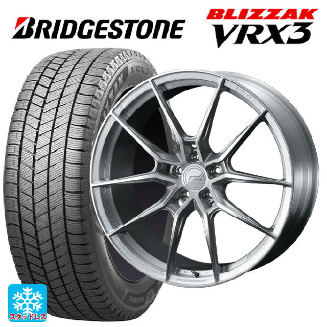 【6/15〜16限定 全品P5倍＆クーポン】トヨタ GRカローラ(4BA-GZEA14H)用 255/35R18 90Q ブリヂストン ブリザック VRX3 正規品 ウェッズ エフゼロ FZ-6 ブラッシュド 新品スタッドレスタイヤホイール 4本セット