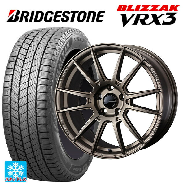 【5/9 20時〜 最大3万円OFFクーポン】225/55R18 102Q XL ブリヂストン ブリザック VRX3 正規品 ウェッズ ウェッズスポーツ SA62R EJ-BRONZE2 18-7.5J 国産車用 スタッドレスタイヤホイール4本セット