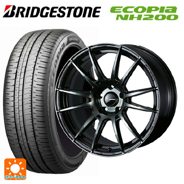 2023年製 215/45R18 93W XL ブリヂストン エコピア NH200 正規品 # ウェッズ ウェッズスポーツ SA62R WBC 18-7.5J 国産車用 サマータイヤホイール4本セット