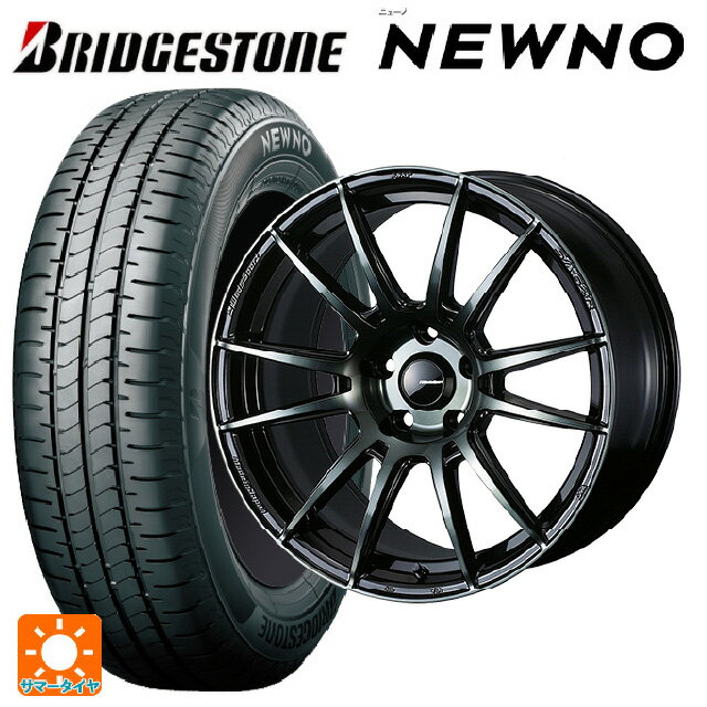 215/55R17 94V ブリヂストン ニューノ 正規品 # ウェッズ ウェッズスポーツ SA62R WBC 17-7J 国産車用 サマータイヤホイール4本セット