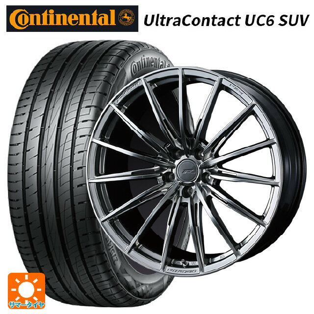 トヨタ ハリアー(80系)用 225/55R19 99V コンチネンタル ウルトラコンタクト UC6 SUV 正規品 ウェッズ エフゼロ FZ-4 DIAMOND BLACK 新品サマータイヤホイール 4本セット