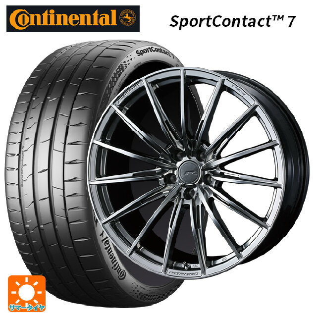 【最大3万円OFFクーポン 5/16 1:59迄】トヨタ GRヤリス(PA系)用 225/40R18 92Y XL コンチネンタル スポーツコンタクト 7 正規品 エフゼロ FZ-4 DIAMOND BLACK 新品サマータイヤホイール 4本セット