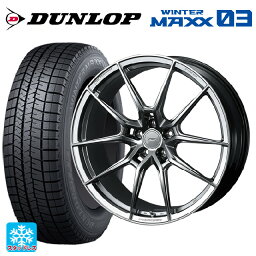 【4/25限定 抽選で最大100％ポイントバック】235/60R18 107Q XL ダンロップ ウィンターマックス 03(WM03) ウェッズ エフゼロ FZ-6 # ダイヤモンドブラック 18-8.5J 国産車用 スタッドレスタイヤホイール4本セット