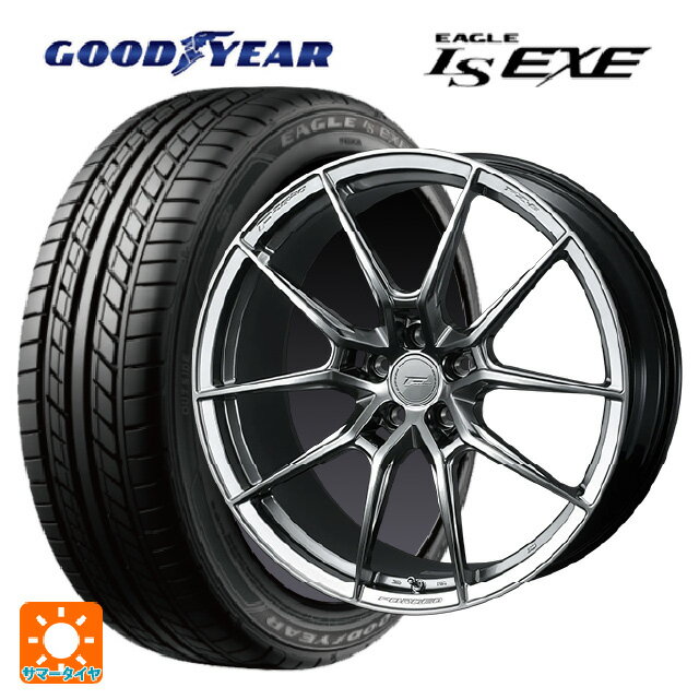 215/45R18 89W グッドイヤー イーグル LS EXE # ウェッズ エフゼロ FZ-6 ダイヤモンドブラック 18-8.5J 国産車用 サマータイヤホイール4本セット