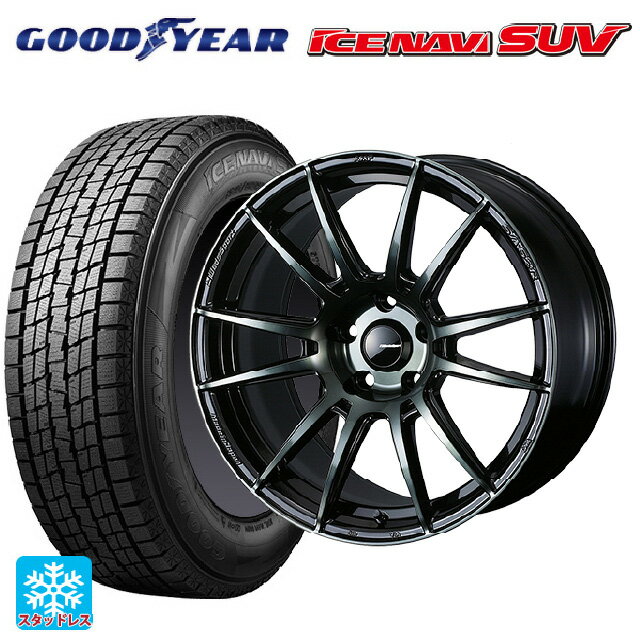 【最大3万円OFFクーポン 2/25 23:59迄】215/60R17 96Q グッドイヤー アイスナビ SUV ウェッズ ウェッズスポーツ SA62R WBC 17-7J 国産車用 スタッドレスタイヤホイール4本セット