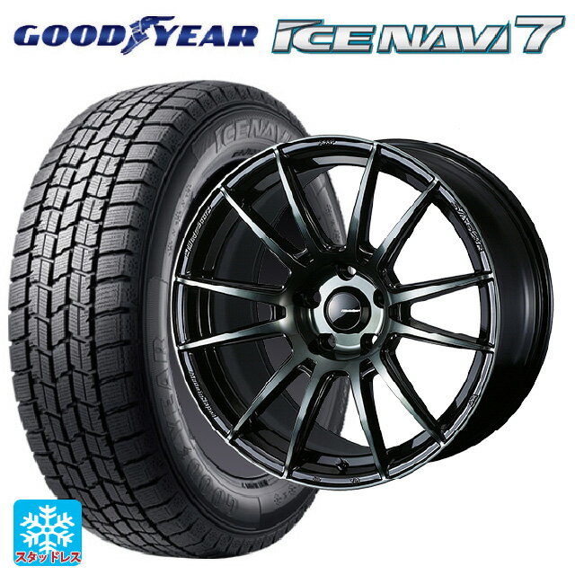 【最大3万円OFFクーポン 5/16 1:59迄】215/45R17 87Q グッドイヤー アイスナビ7(限定) # ウェッズ ウェッズスポーツ SA62R WBC 17-7J 国産車用 スタッドレスタイヤホイール4本セット