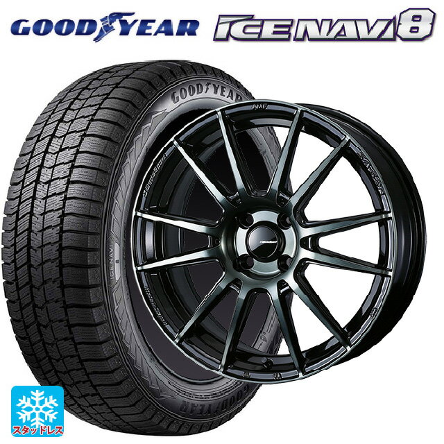 【5/20限定 最大3万円OFFクーポン】185/65R15 88Q グッドイヤー アイスナビ8 ウェッズ ウェッズスポーツ SA62R WBC 15-6J 国産車用 スタッドレスタイヤホイール4本セット