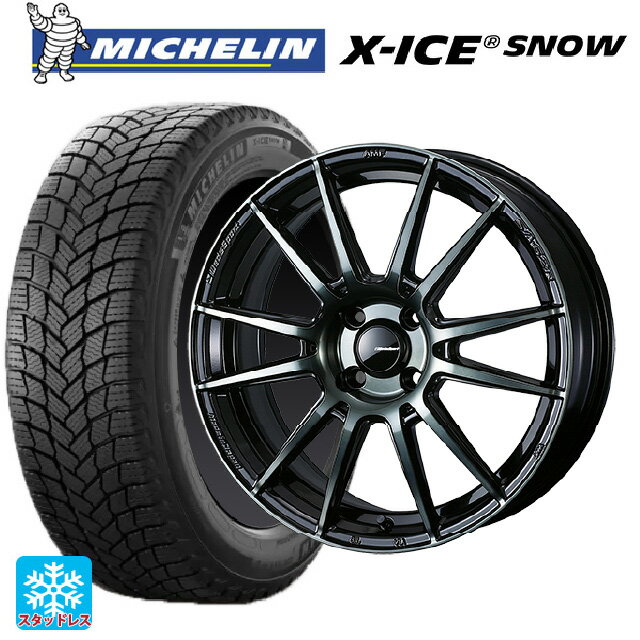 【6/22 20時〜 全品P5倍＆クーポン】2024年製 185/60R15 88H XL ミシュラン 正規品 エックスアイス スノー ウェッズ ウェッズスポーツ SA62R WBC 15-6J 国産車用 スタッドレスタイヤホイール4本セット