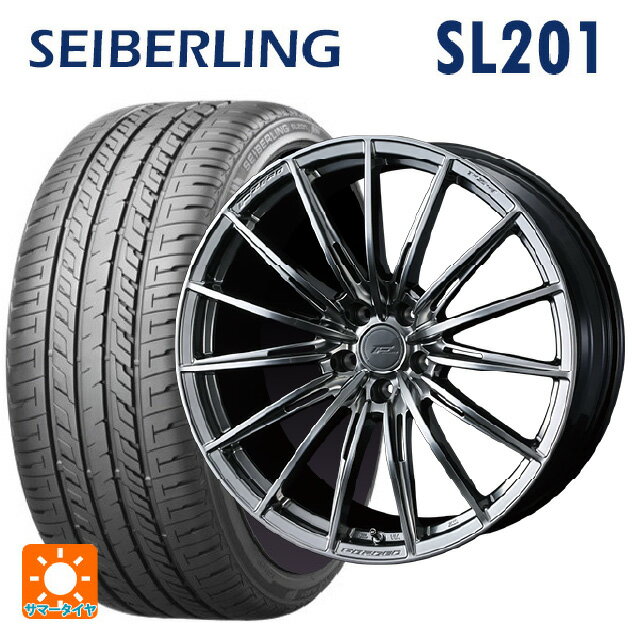 【6/15〜16限定 全品P5倍＆クーポン】スバル レガシィアウトバック(BS系)用 225/55R18 98V セイバーリング セイバーリング SL201(ブリヂストン工場生産） ウェッズ エフゼロ FZ-4 DIAMOND BLACK 新品サマータイヤホイール 4本セット
