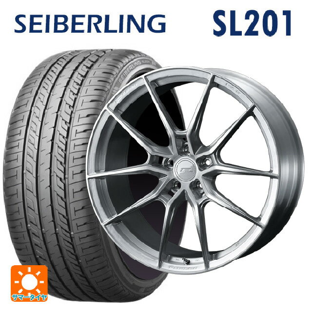 【6/22 20時〜 全品P5倍＆クーポン】トヨタ GRヤリス(PA系)用 235/40R18 95W XL セイバーリング セイバーリング SL201(ブリヂストン工場生産） ウェッズ エフゼロ FZ-6 ブラッシュド 新品サマータイヤホイール 4本セット