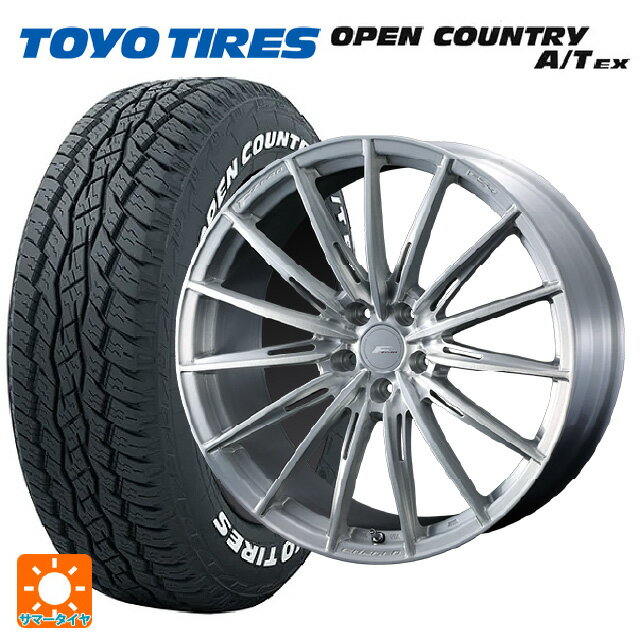 【5/20限定 最大3万円OFFクーポン】235/60R18 103H トーヨー オープンカントリー A/T EX ホワイトレター ＃ ウェッズ エフゼロ FZ-4 BRUSHED 18-7.5J 国産車用 サマータイヤホイール4本セット