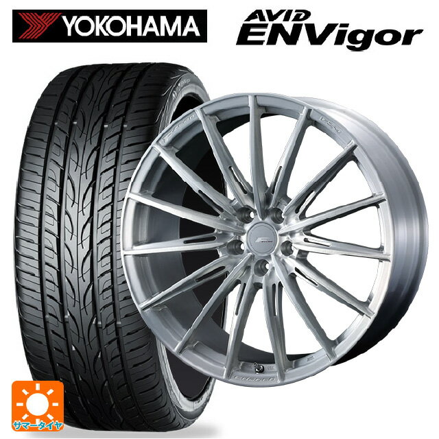 【6/11 1:59迄 全品ポイント5倍】225/55R19 99W ヨコハマ エービット エンビガー S321 ウェッズ エフゼロ FZ-4 BRUSHED 19-8J 国産車用 サマータイヤホイール4本セット