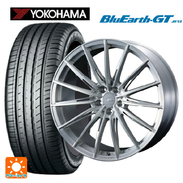 【5/9 20時〜 最大3万円OFFクーポン】245/45R18 100W XL ヨコハマ ブルーアースGT AE51 ウェッズ エフゼロ FZ-4 BRUSHED 18-8J 国産車用 サマータイヤホイール4本セット