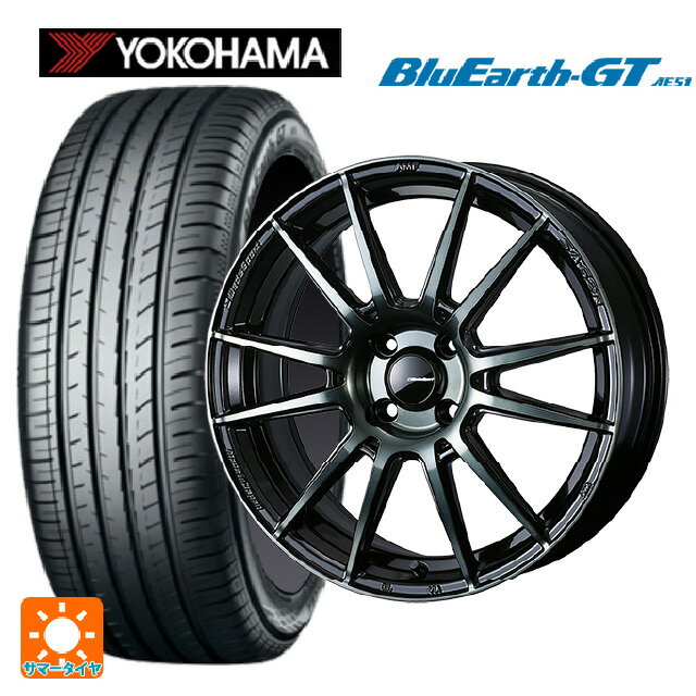 【6/22 20時〜 全品P5倍＆クーポン】195/55R15 85V ヨコハマ ブルーアースGT AE51 ウェッズ ウェッズスポーツ SA62R WBC 15-6J 国産車用 サマータイヤホイール4本セット