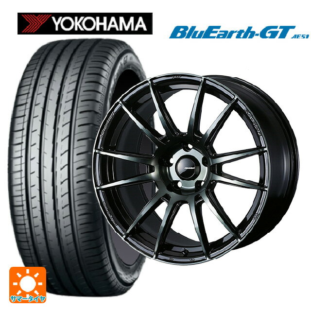 215/45R18 93W XL ヨコハマ ブルーアースGT AE51 ウェッズ ウェッズスポーツ SA62R WBC 18-7.5J 国産車用 サマータイヤホイール4本セット