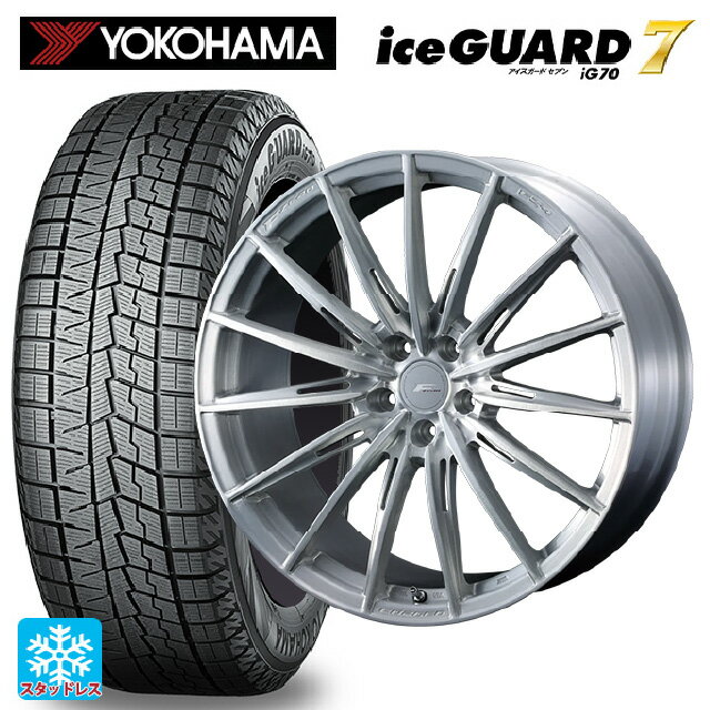 【最大3万円OFFクーポン 5/16 1:59迄】245/40R19 98Q ヨコハマ アイスガード7(IG70) ウェッズ エフゼロ FZ-4 BRUSHED 19-8J 国産車用 スタッドレスタイヤホイール4本セット