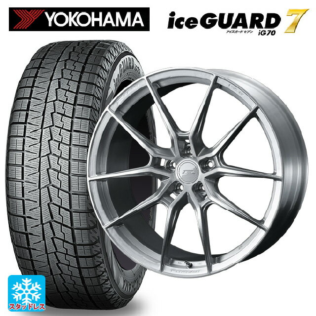 【最大3万円OFFクーポン 5/16 1:59迄】245/45R20 103Q ヨコハマ アイスガード7(IG70) ウェッズ エフゼロ FZ-6 ブラッシュド 20-8.5J 国産車用 スタッドレスタイヤホイール4本セット